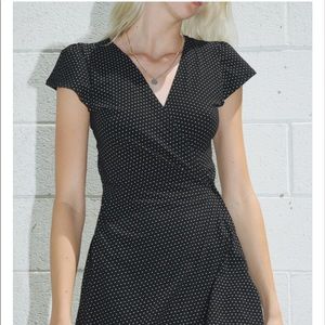 Brandy Melville Robbie polka dot wrap dress